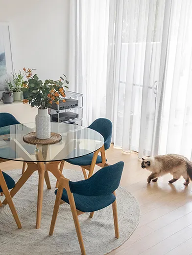 Dining Room | Sheer Curtains