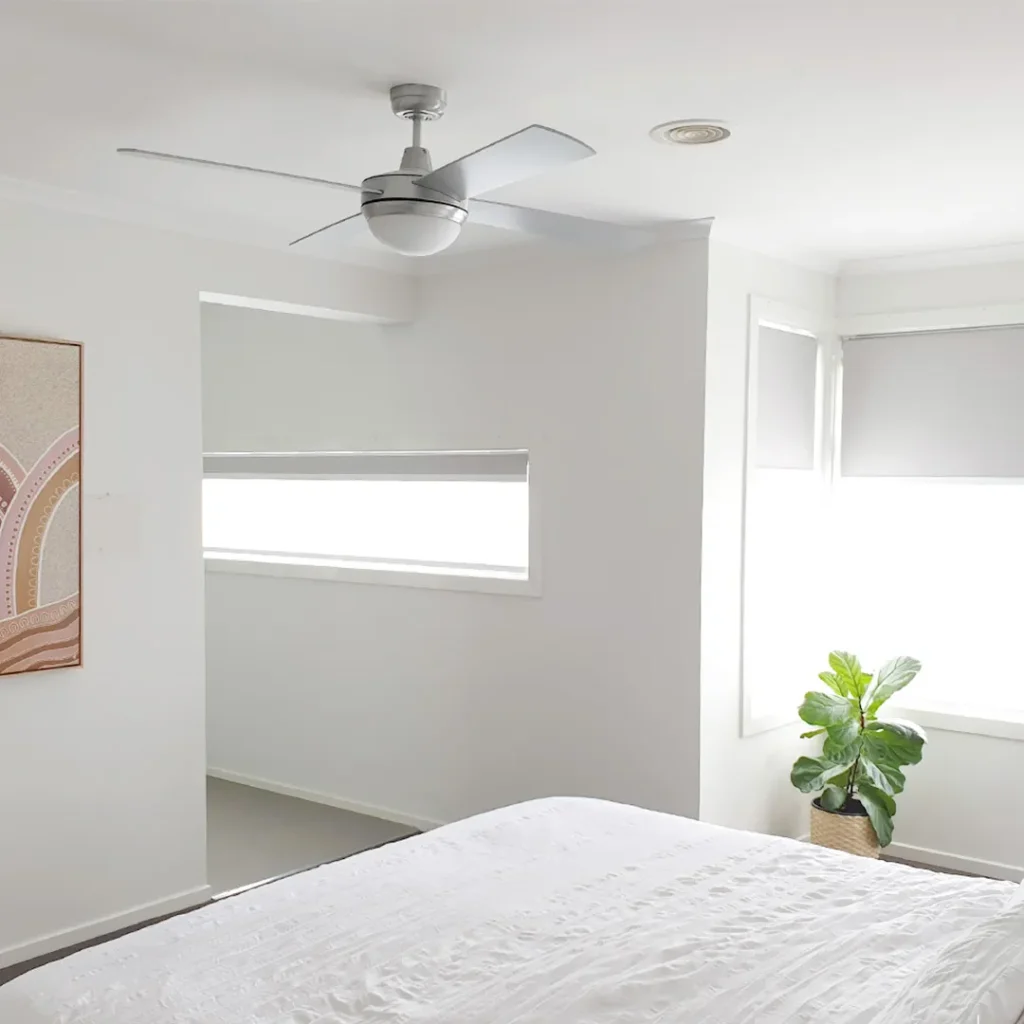 Motorised Double Roller Blinds | Caroline James, VIC