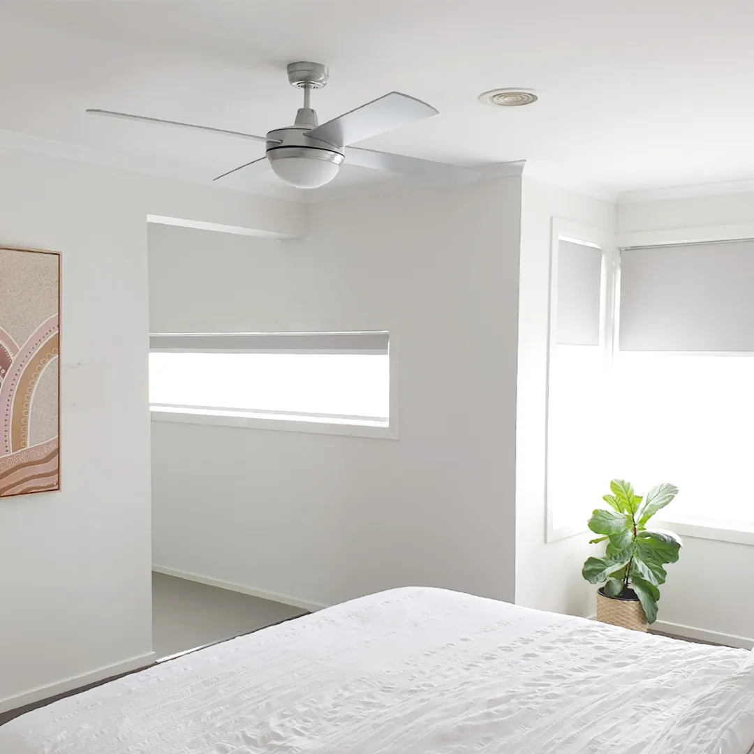 Motorised Double Roller Blinds | Caroline James, VIC
