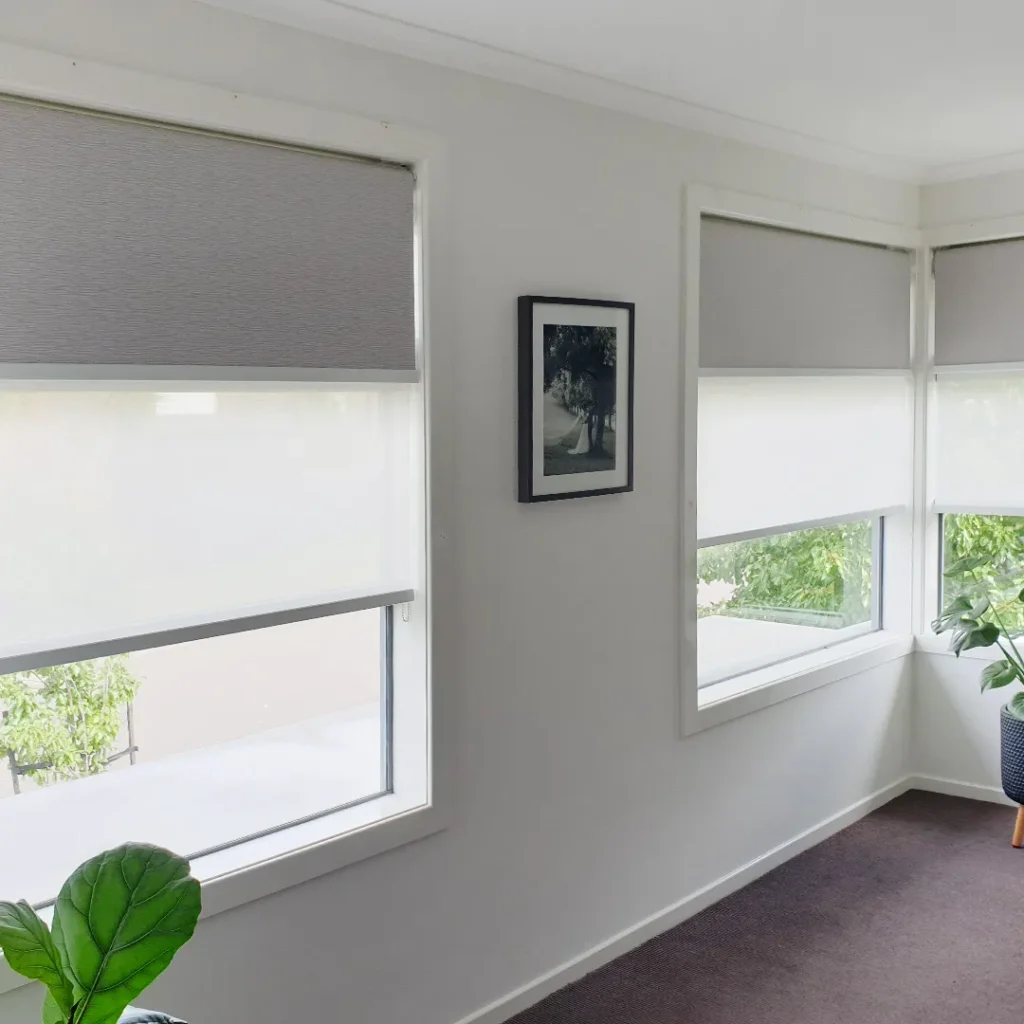 Motorised Double Roller Blinds | Caroline James, VIC (2)